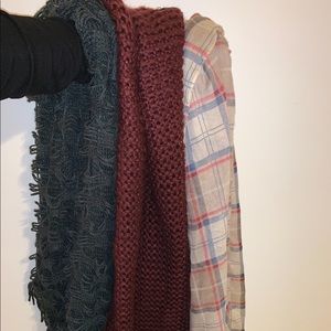 3 scarves